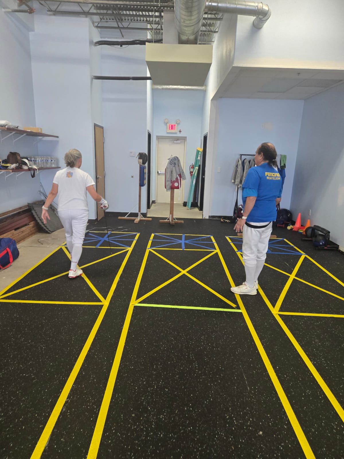 Footwork drills on the piste