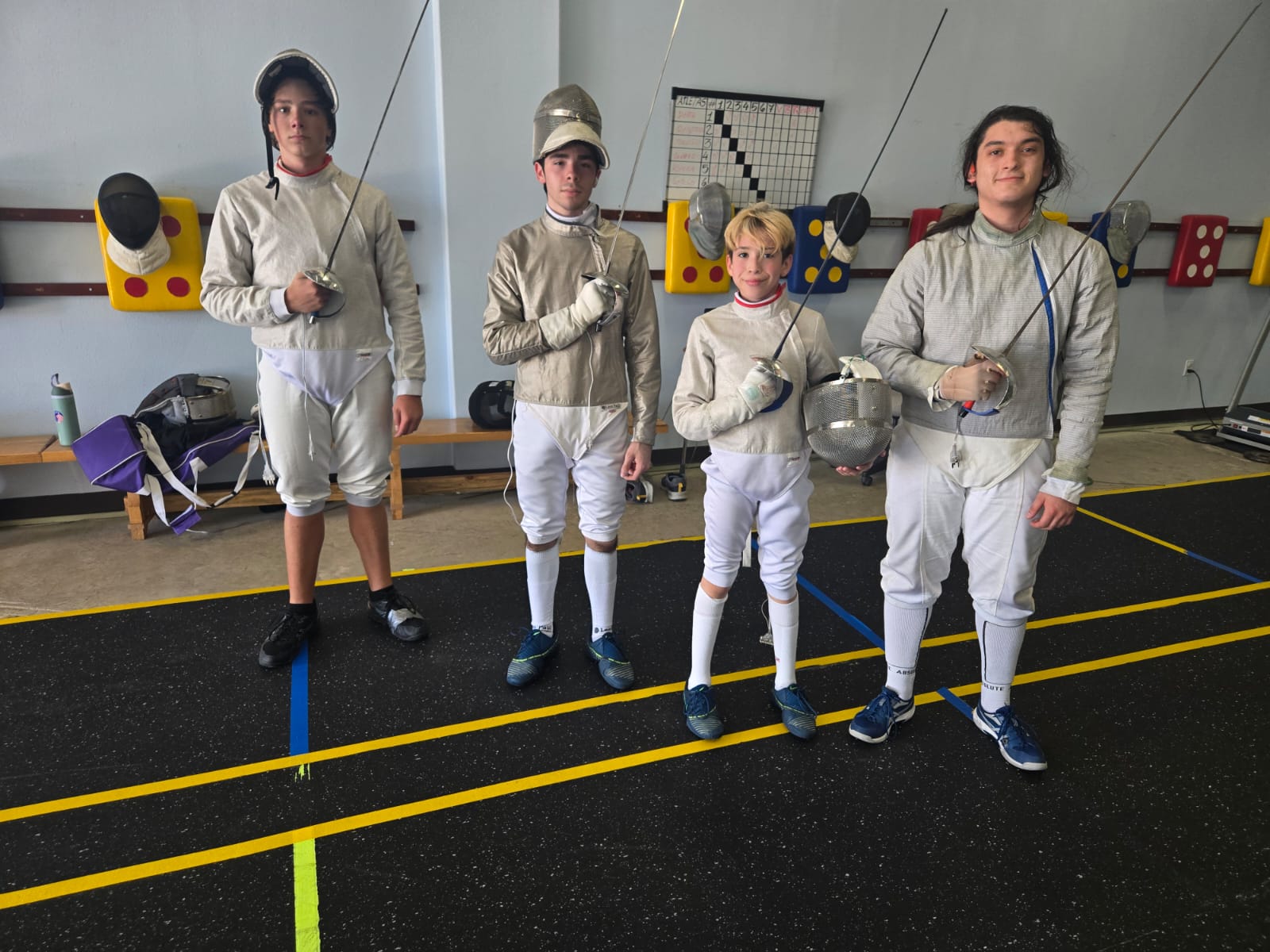 Youth fencing team