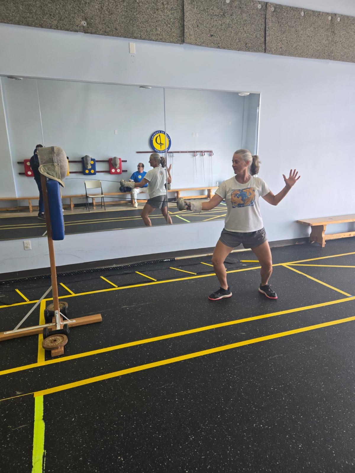 Adult drills with instructor